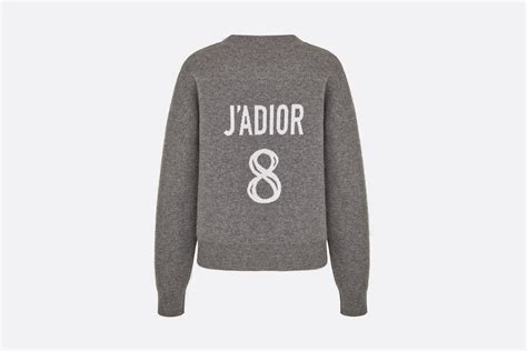 'J'Adior 8' Boxy Sweater Gray Cashmere 